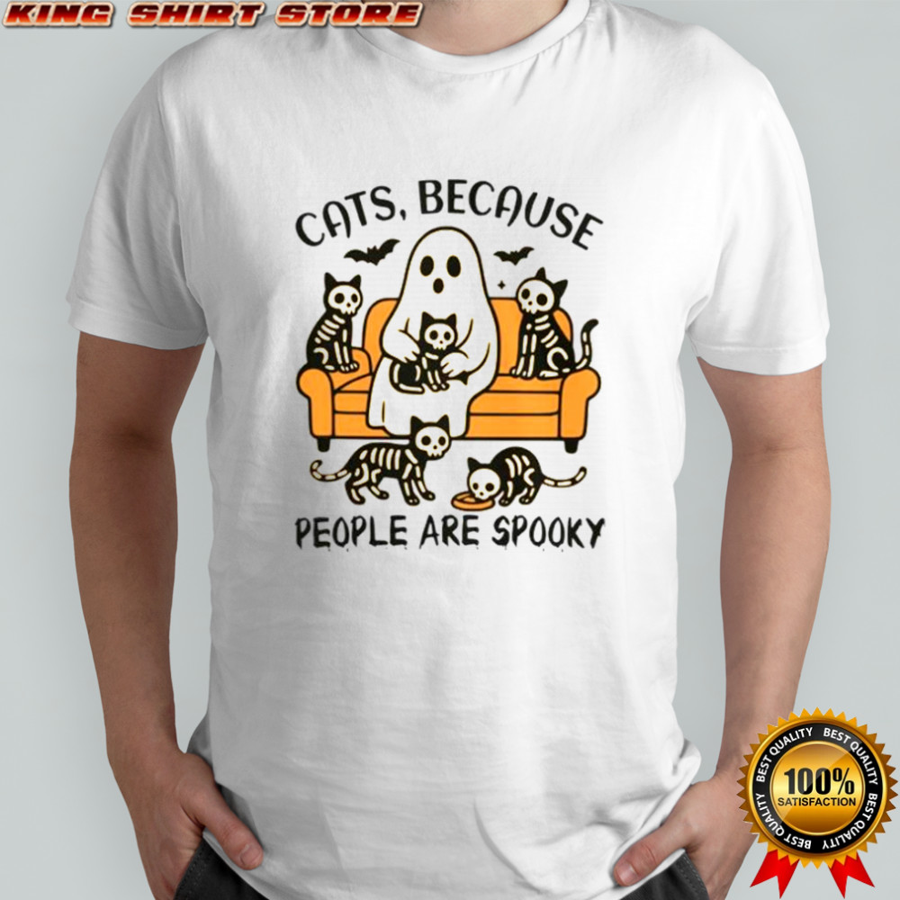Ghost Cats Because People Are Spooky T-Shirt