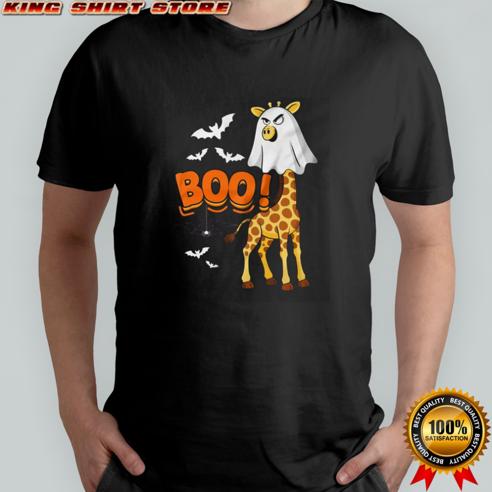 Giraffe Boo Halloween Costume Ghost Men Women Kids shirt