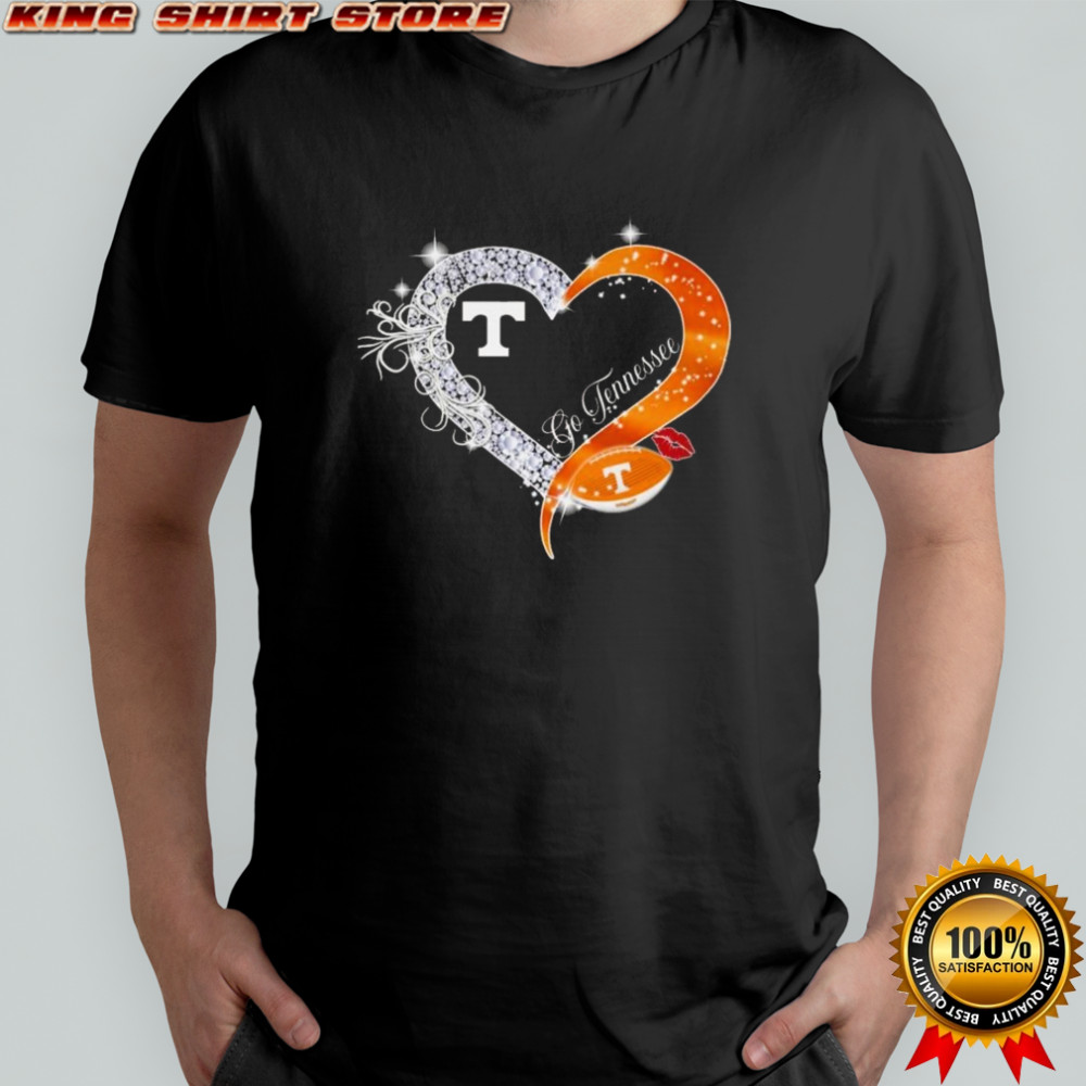 Go Tennessee Volunteers Diamond Heart 2025 Shirt