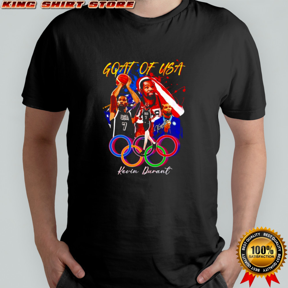 Goat of USA Kevin Durant graphic shirt
