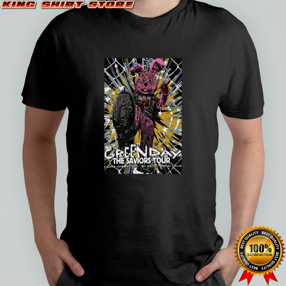 Green Day Sept 3 2025 Huracan Stadium in Buenos Aires Argentina BUnny T-shirt