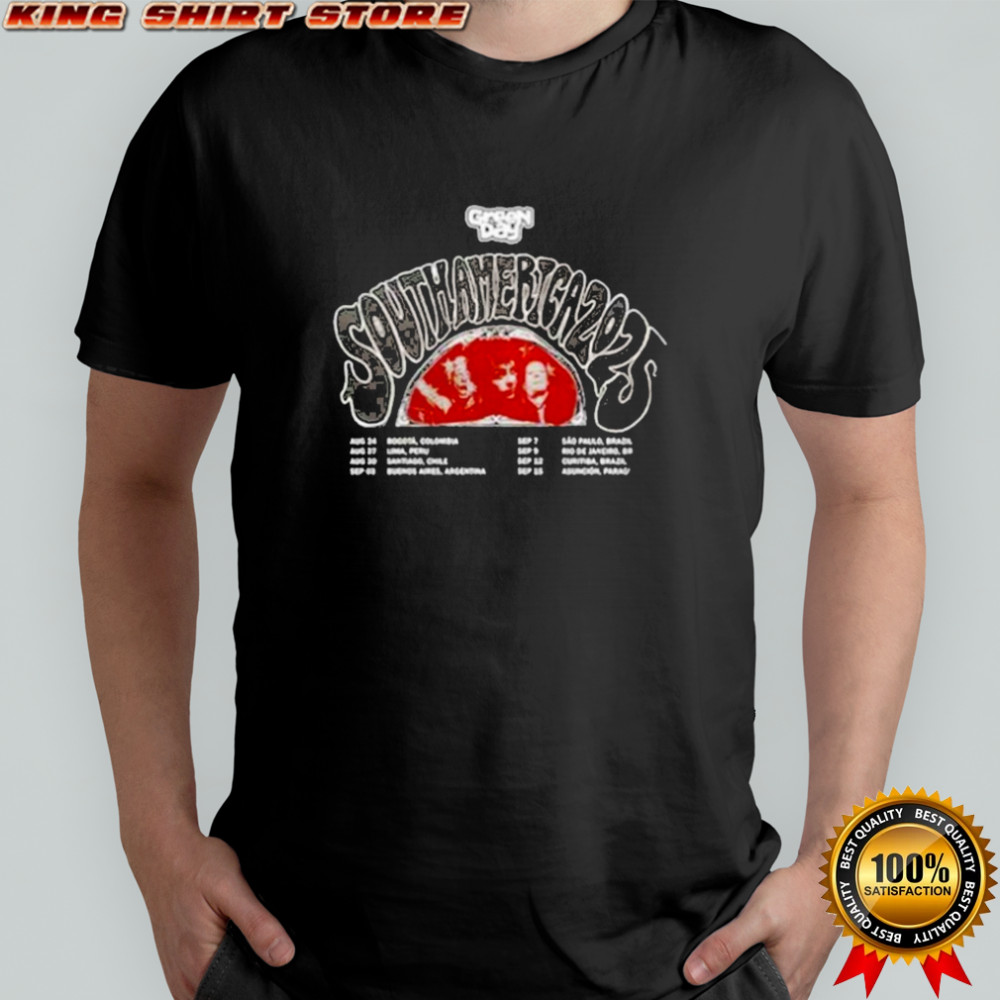 Green Day South America Tour On August 24-September 15 2025 The Saviors Tour Argentina At Huracan Stadium Buenos Aires T-shirt