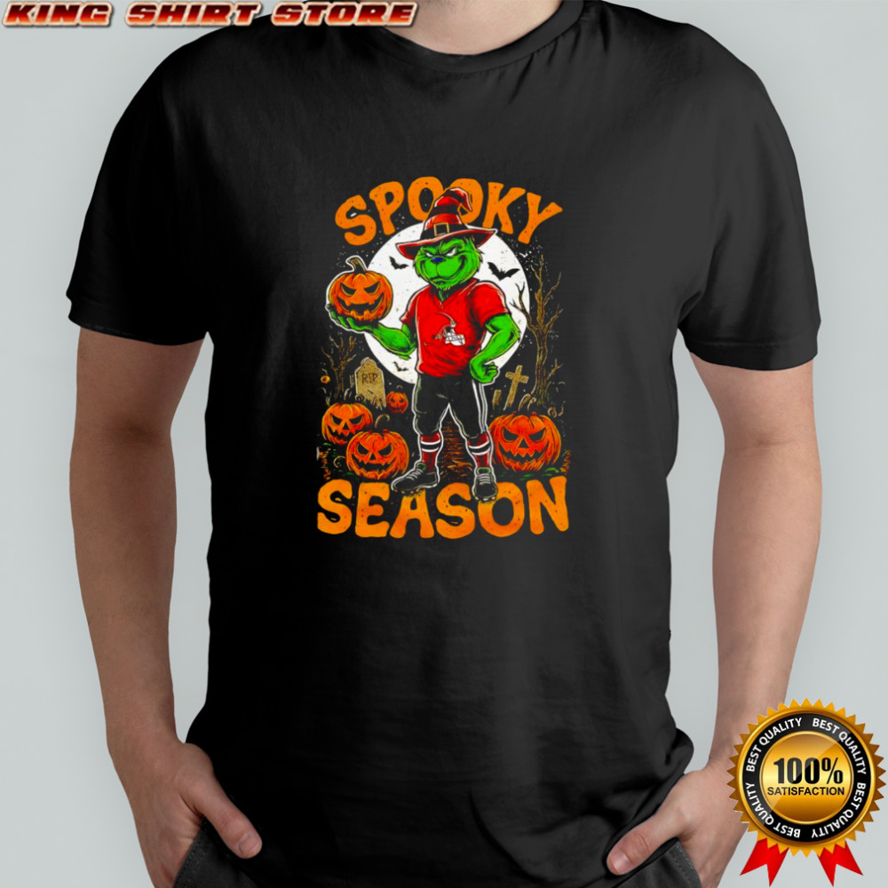 Grinch Cleveland Browns NFL Spooky Season Halloween shirt
