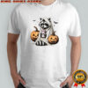 Halloween Cute Raccoon Pumpkin Spooky Season Retro shirt