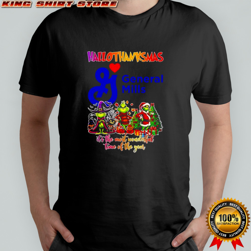 Happy Hallothanksmas General Mills x Grinch it’s the most wonderful time of the year shirt