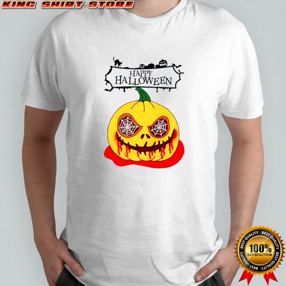 Happy Halloween Scary Pumpkin Horror T-Shirt