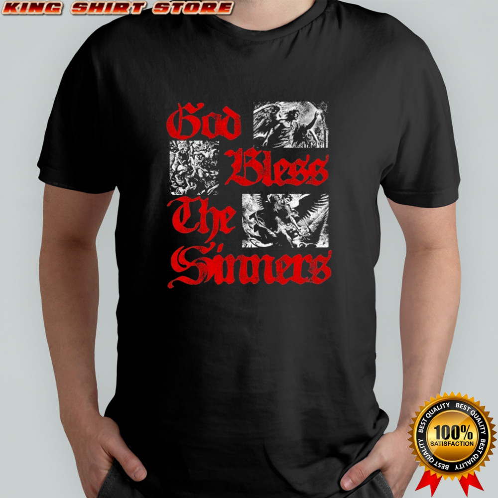 Holy Sinner God Bless The Sinners Club Sunfaded T-shirt