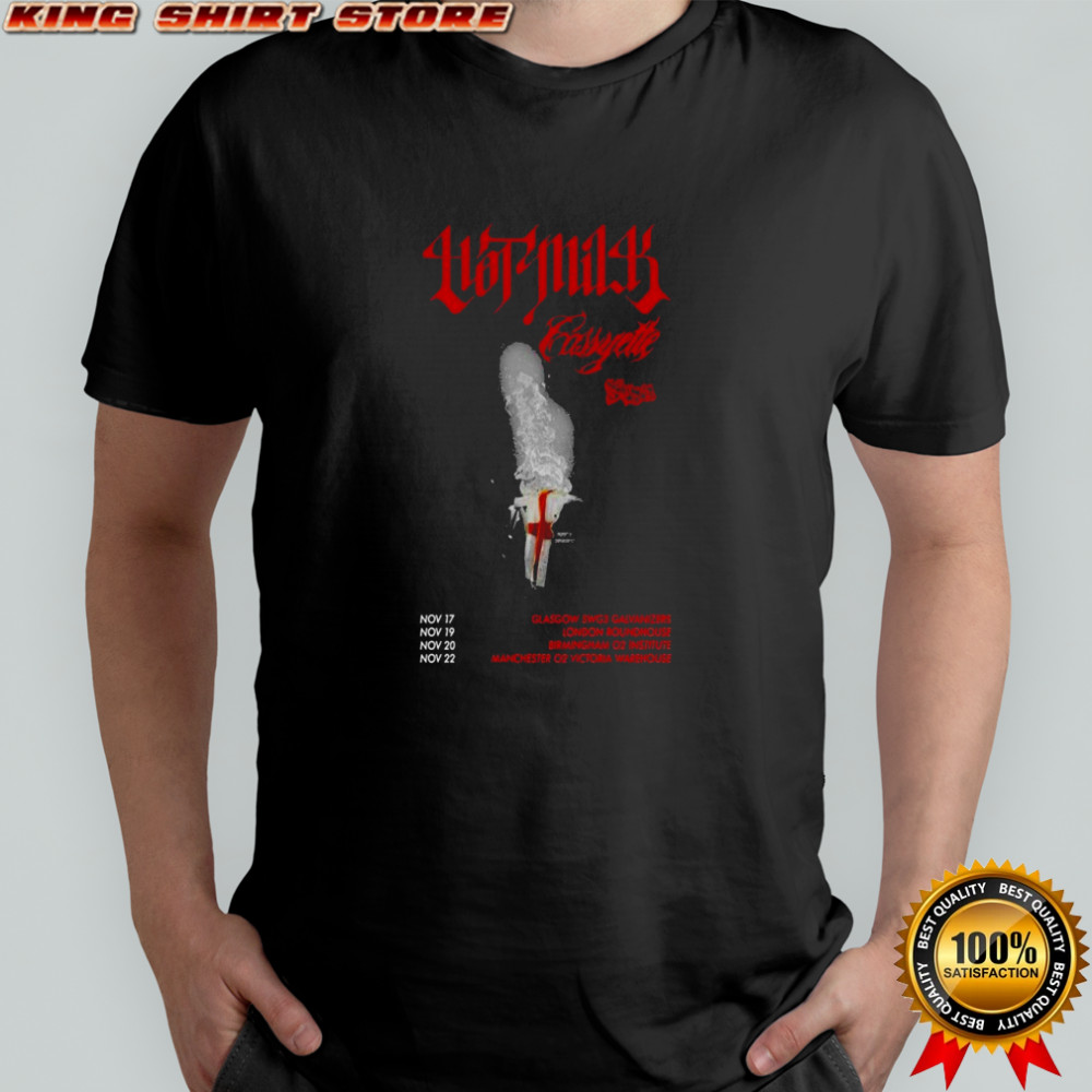Hot Milk UK Pop Punk Tour 2025 T-shirt