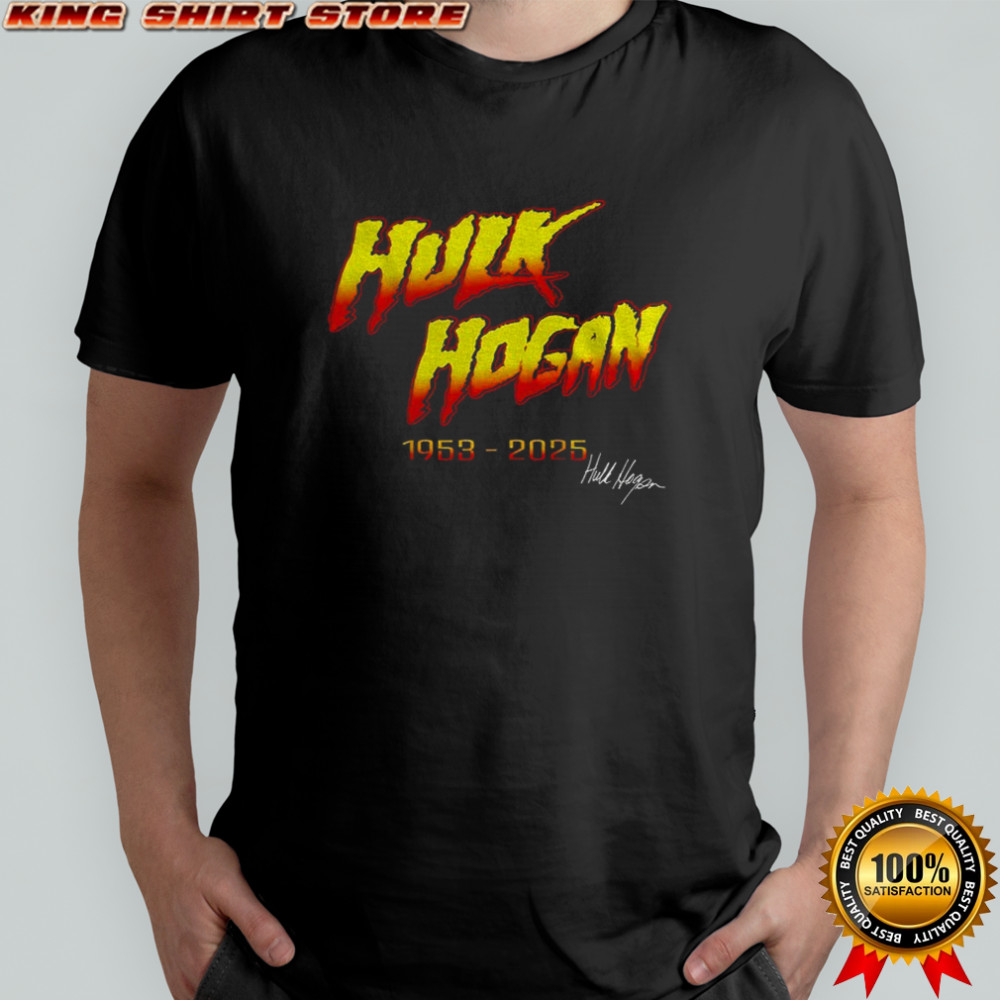Hulk Hogan WWE RIP 1953 – 2025 rest in peace signature shirt