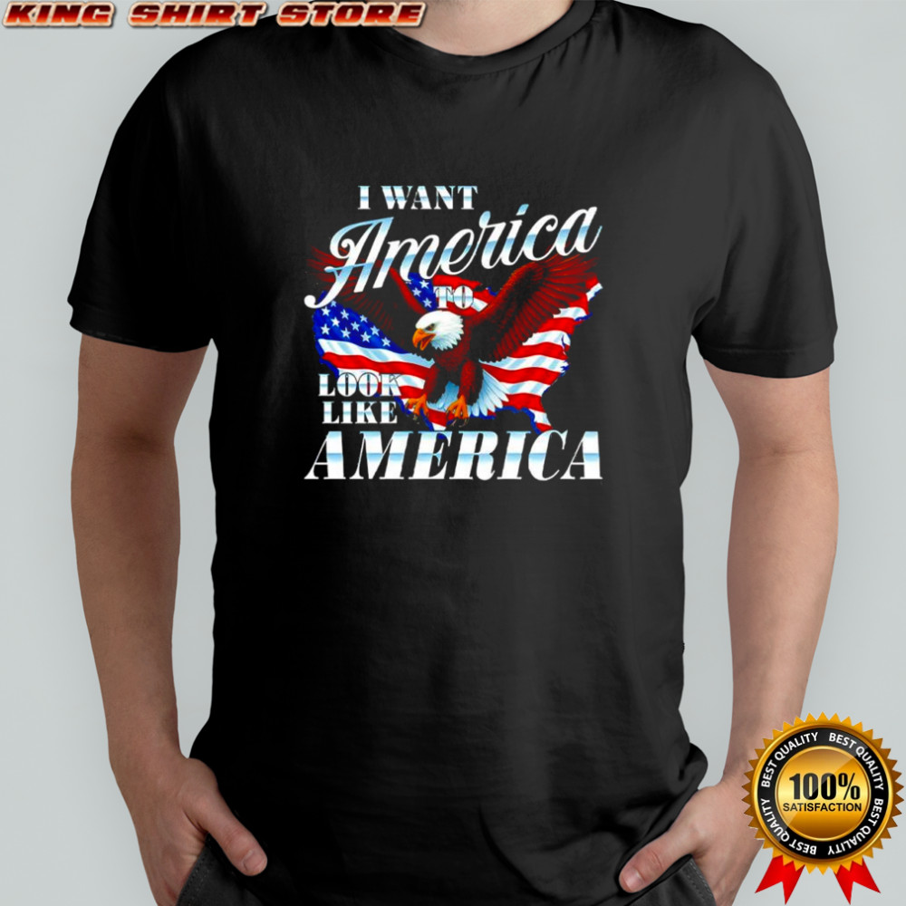 I Want America to look like America American Map shirt