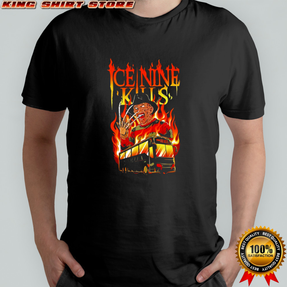 Ice Nine Kills monters fiery halloween shirt