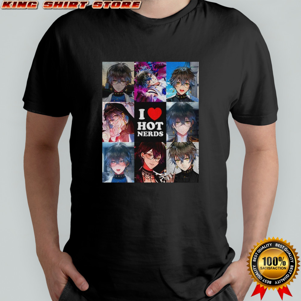 Ike Eveland I love hot nerds graphic shirt