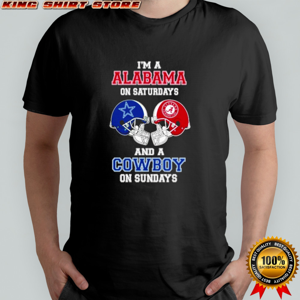 I’m A Alabama Crimson Tide On Saturdays And A Dallas Cowboys On Sundays Helmet 2025 Shirt I’m A Alabama Crimson Tide On Saturdays And A Dallas Cowboys On Sundays Helmet 2025 Shirt