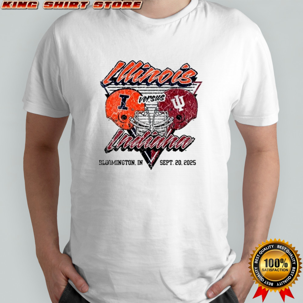 Indiana Hoosiers vs Illinois Fighting Illini Gameday Showdown Bloomington IN Sept 20 2025 T-shirt