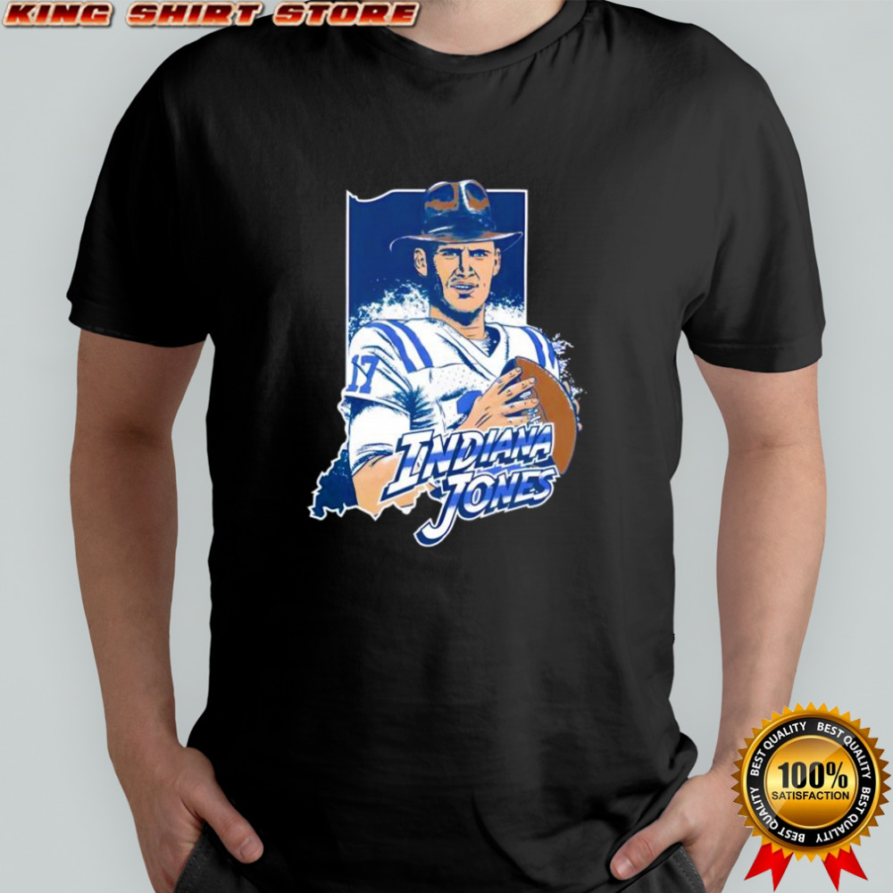 Indiana Jones Daniel Jones Indianapolis Colts cartoon shirt