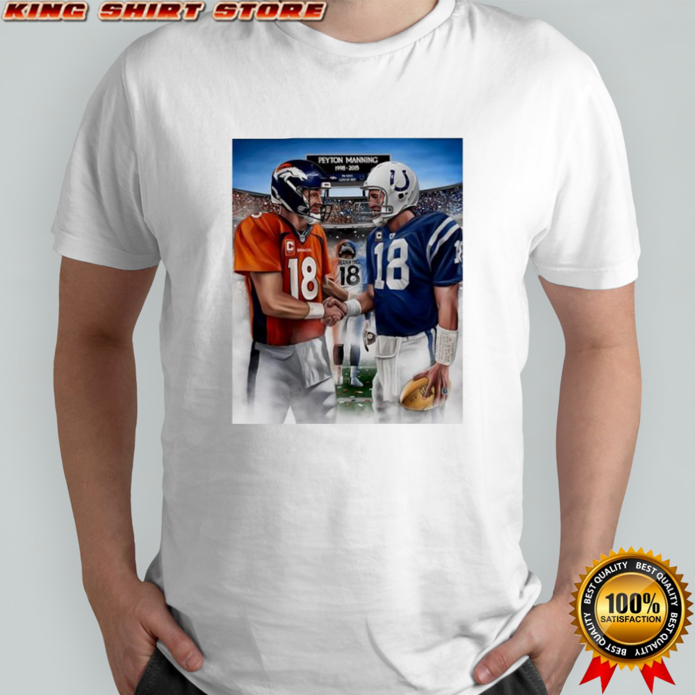 Indianapolis Colts vs Denver Broncos NLF Peyton Manning number 18 shirt