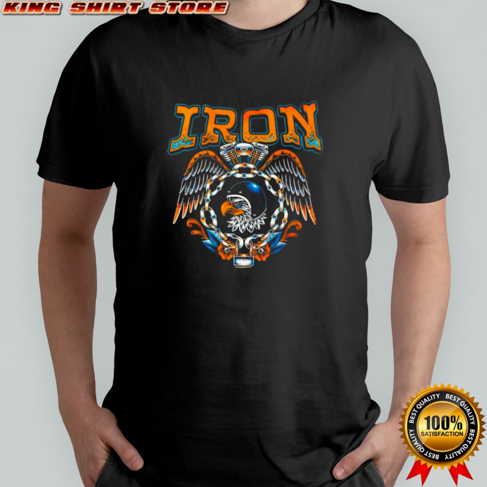 Iron and Ink Clothing Company Eagle Motorcycle Engine and Chain shirt