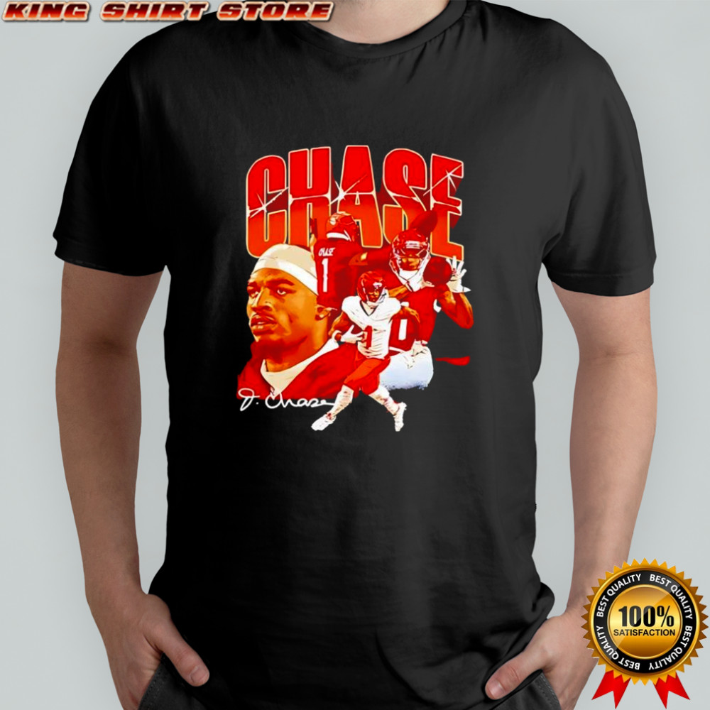 Ja Marr Chase Cincinnati Bengals Collage signature vintage shirt Ja Marr Chase Cincinnati Bengals Collage signature vintage shirt