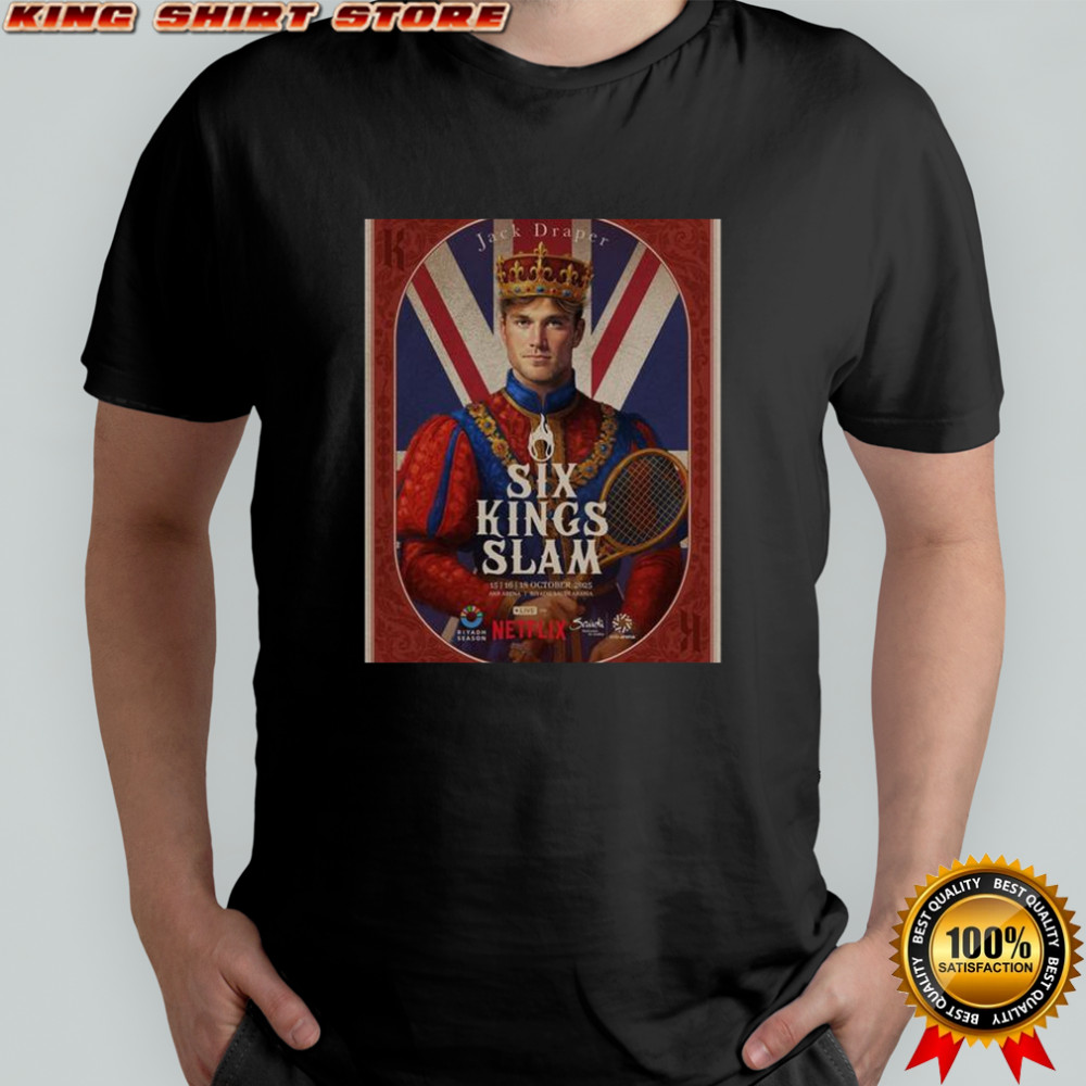 Jack Draper Six Kings Slam 2025 Riyadh Season Tennis T-Shirt Jack Draper Six Kings Slam 2025 Riyadh Season Tennis T-Shirt