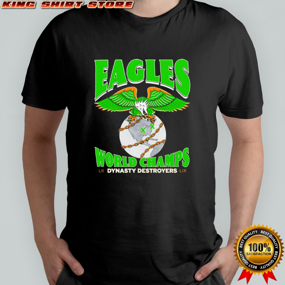 Jalen Hurts Dynasty Destroyers World Champs Super Bowl shirt