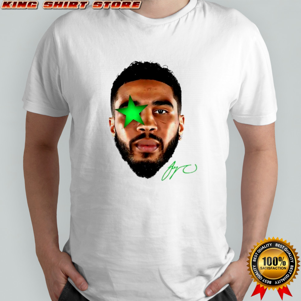 Jayson Tatum Boston Celtics star big head signature shirt