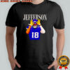 Jefferson 18 Vikings Football Player Graphic shirt