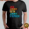 Jon Jimmy Seth Jimmy Stephen Free Speech shirt