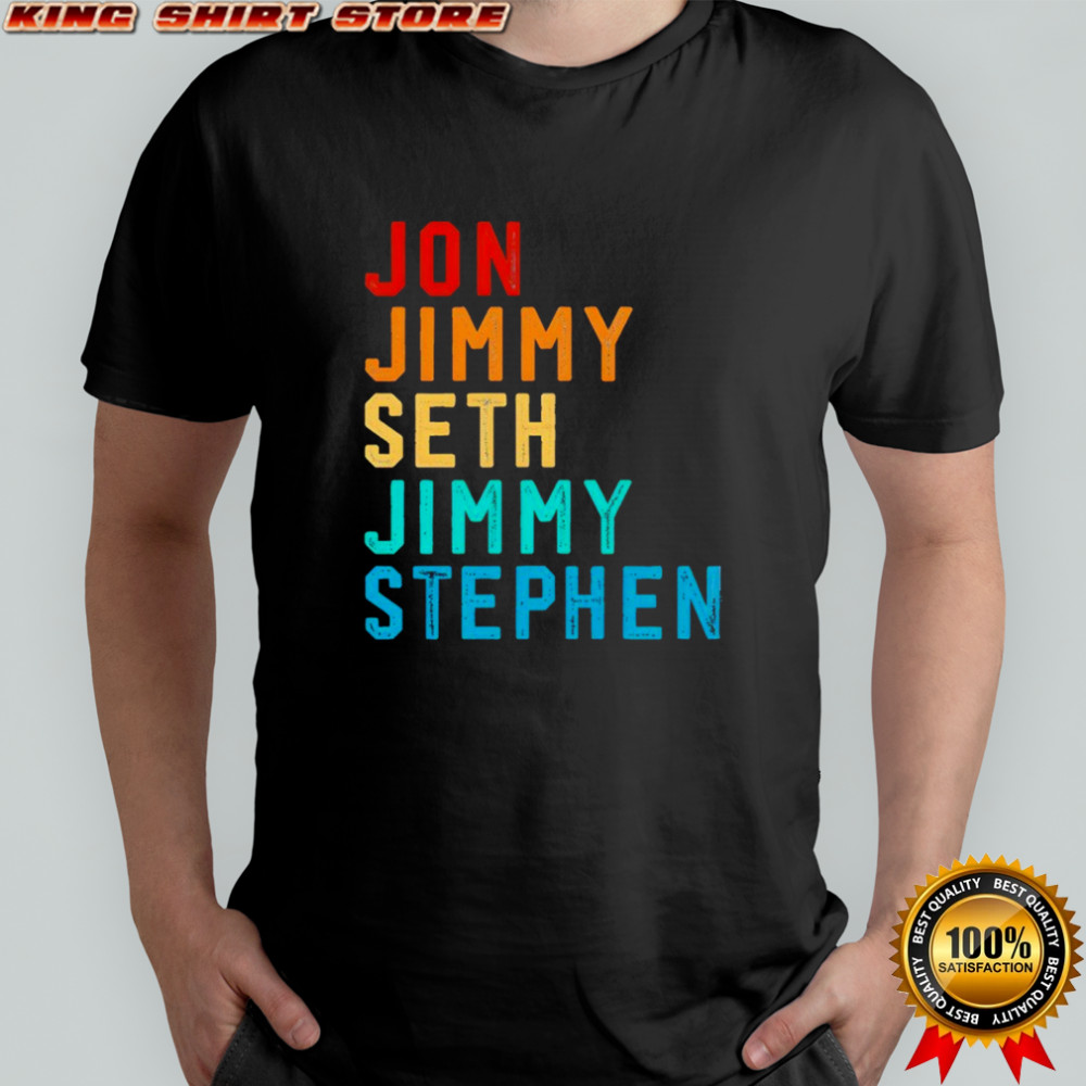 Jon Jimmy Seth Jimmy Stephen Free Speech shirt