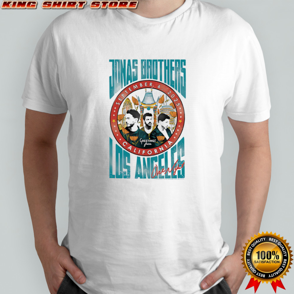 Jonas Brothers California Los Angeles one night shirt