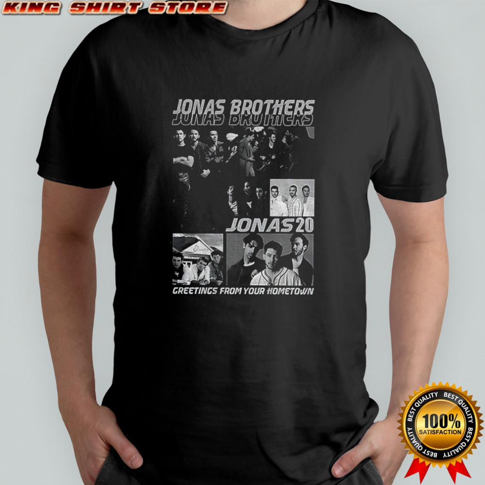 Jonas Brothers Jonas 20 greetings from your hometown concert 2025 shirt