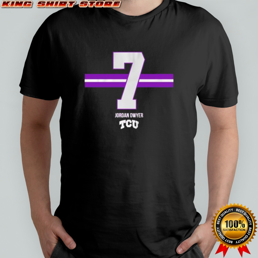 Jordan Dwyer 7 Stripe TCU Football shirt