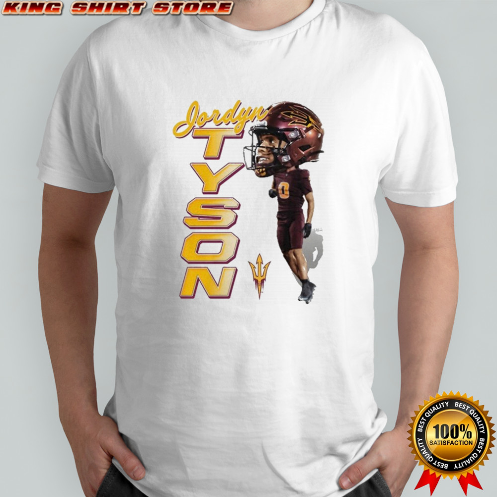Jordyn Tyson Big Head Arizona State Sun Devils T-Shirt