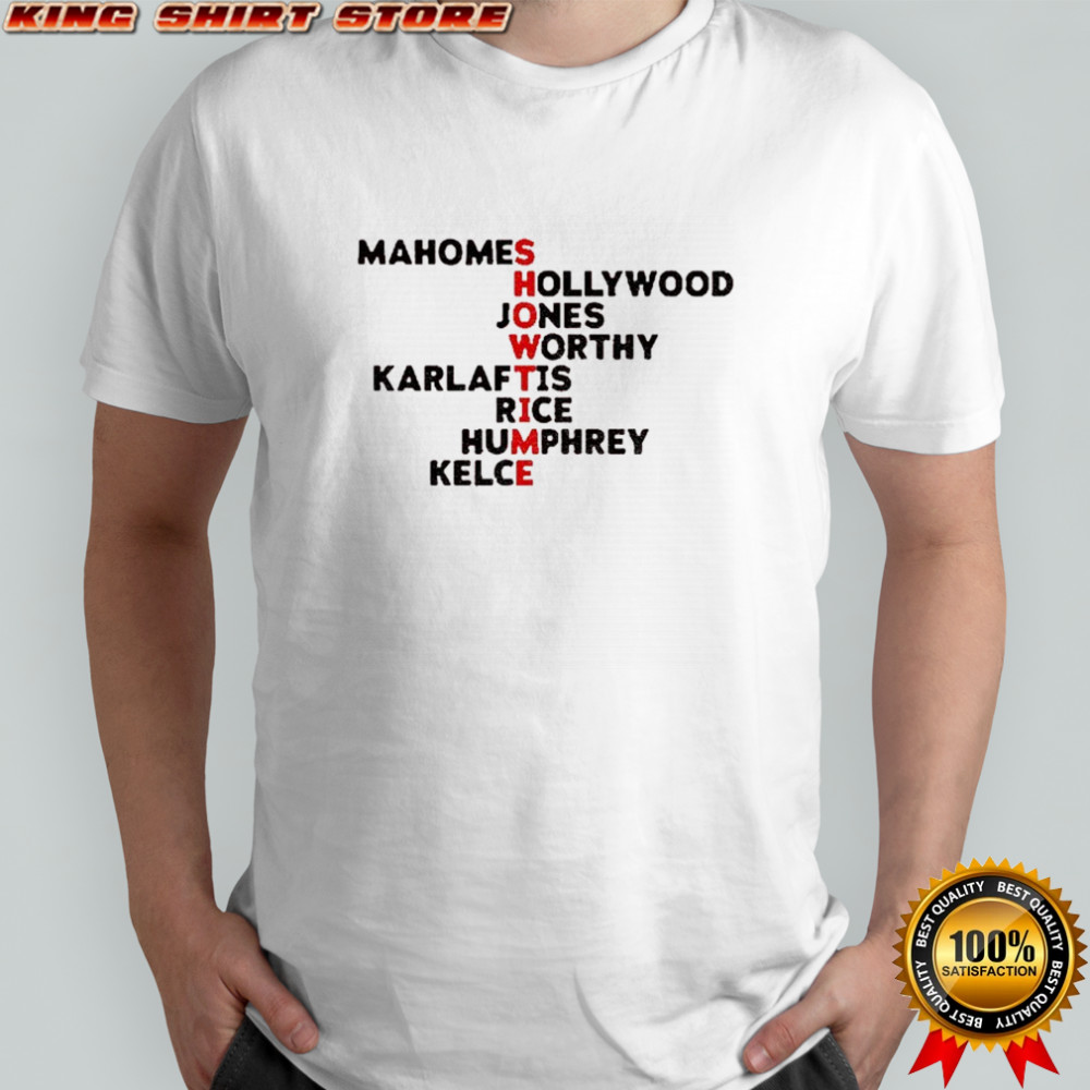 Kansas City Chiefs Players Get the Tables Names shirt