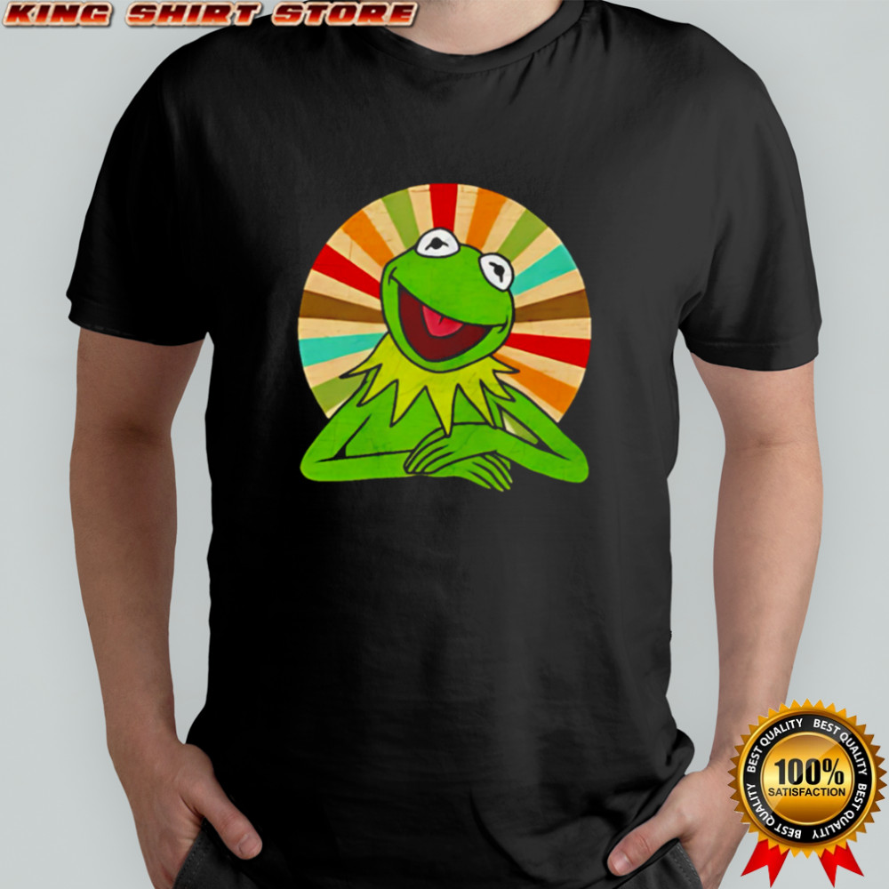Kermit The Frog Vintage Retro Stripes Muppets shirt