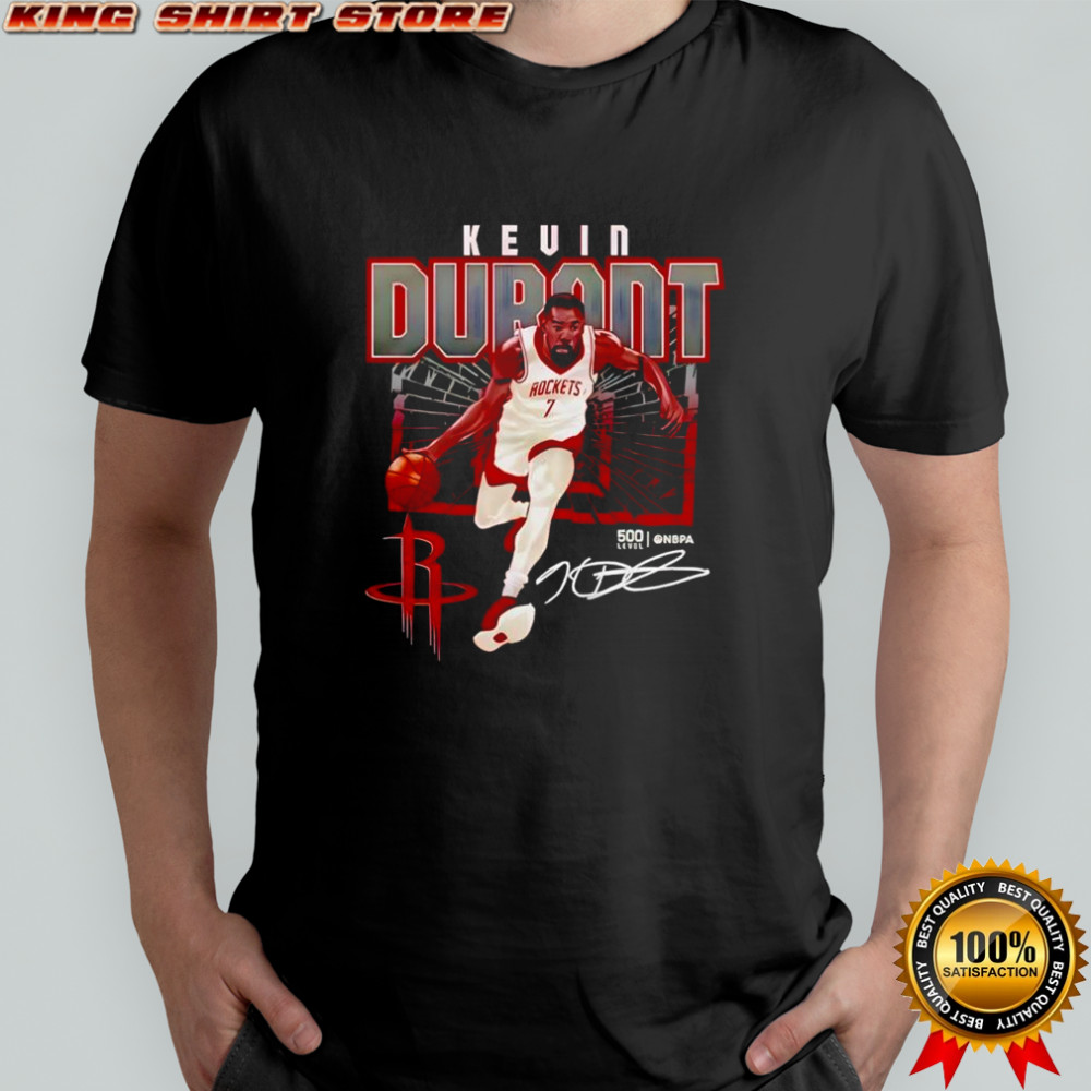 Kevin Durant Houston Rockets logo signature graphic shirt