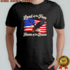 Land of the free home of the Brave USA flag shirt