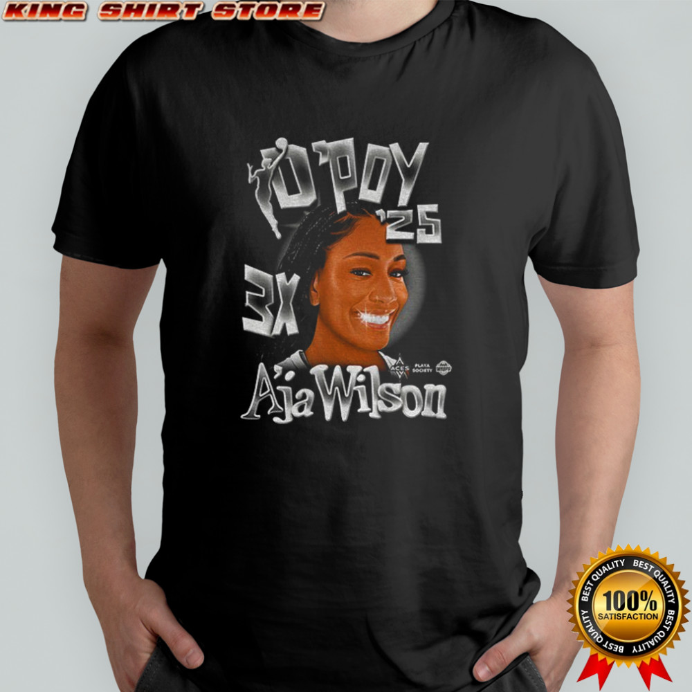 Las Vegas Aces A’ja Wilson 2025 Dpoy 3X shirt