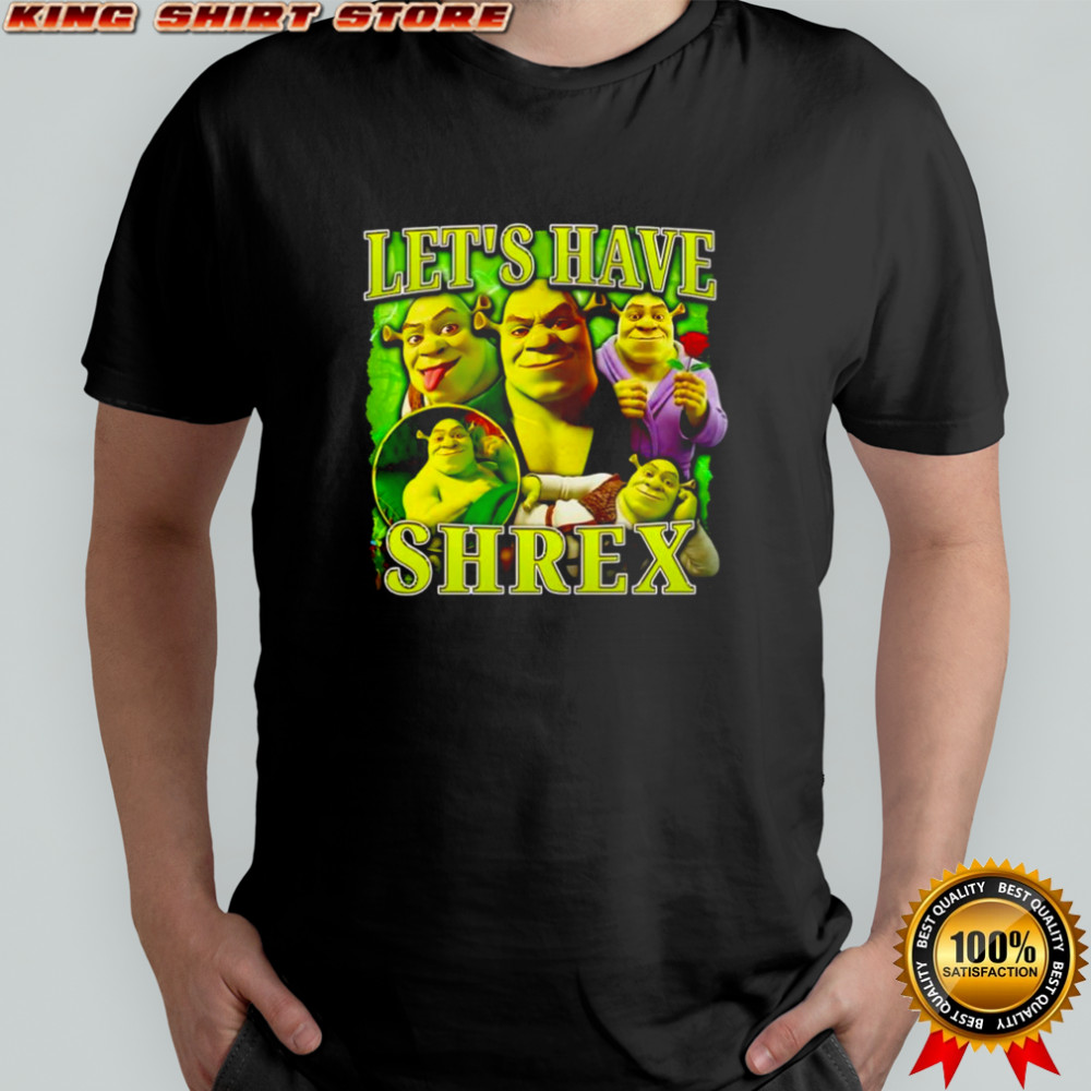 Let’s have Shrex cartoon character graphic shirt