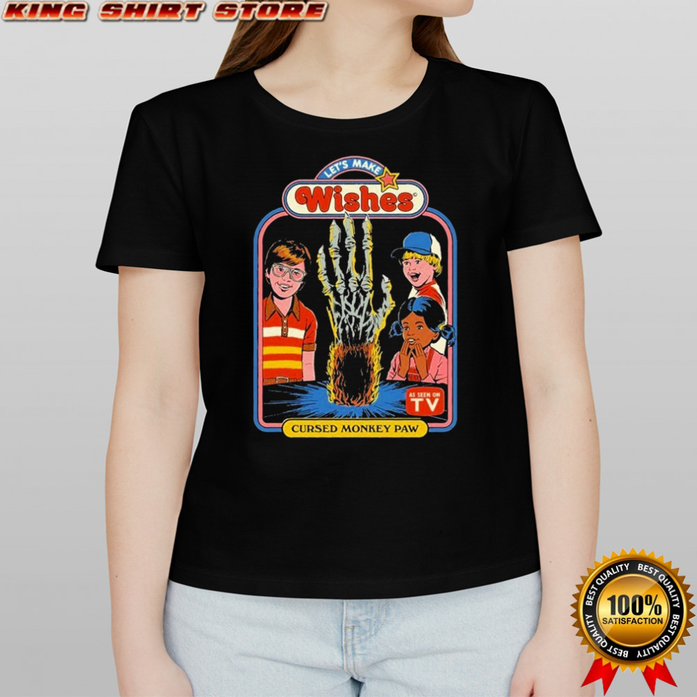 Let’s Make Wishes Cursed Monkey Paw As Seen On Tv Hands T-shirt