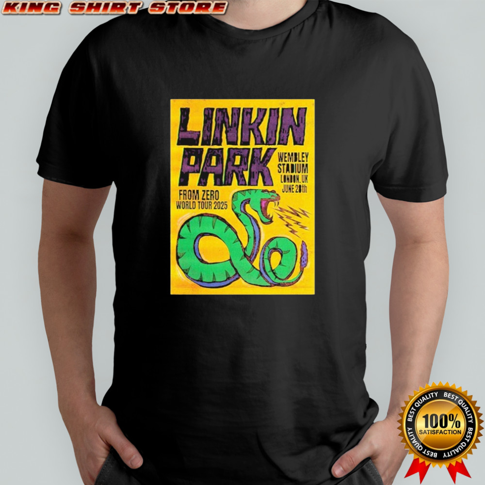 Linkin Park London UK Show By Paul Insect At Wembley Stadium On June 28th From Zero World Tour 2025 T-shirt