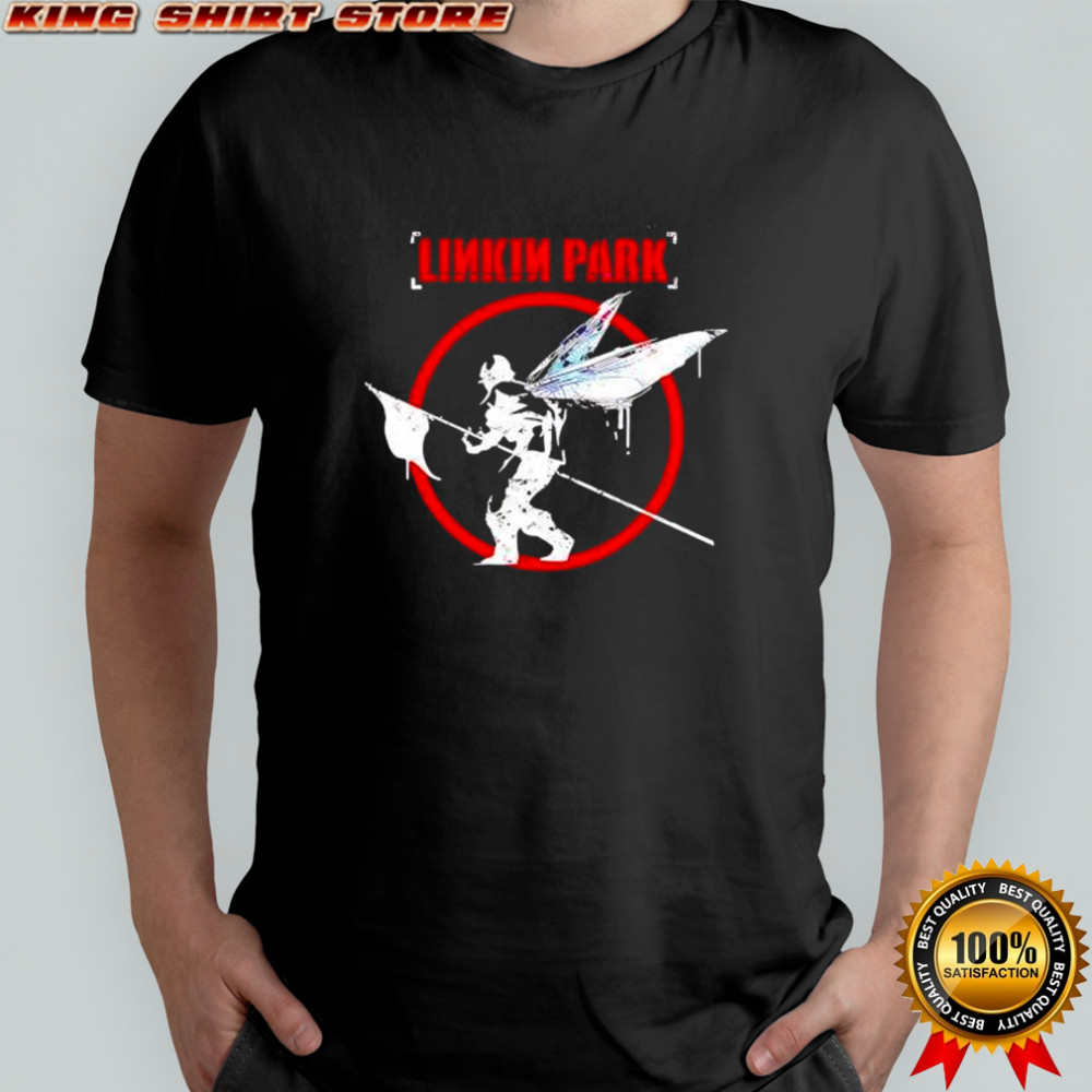 Linkin park soldier with angel wings hybrid theory rock music album shirt