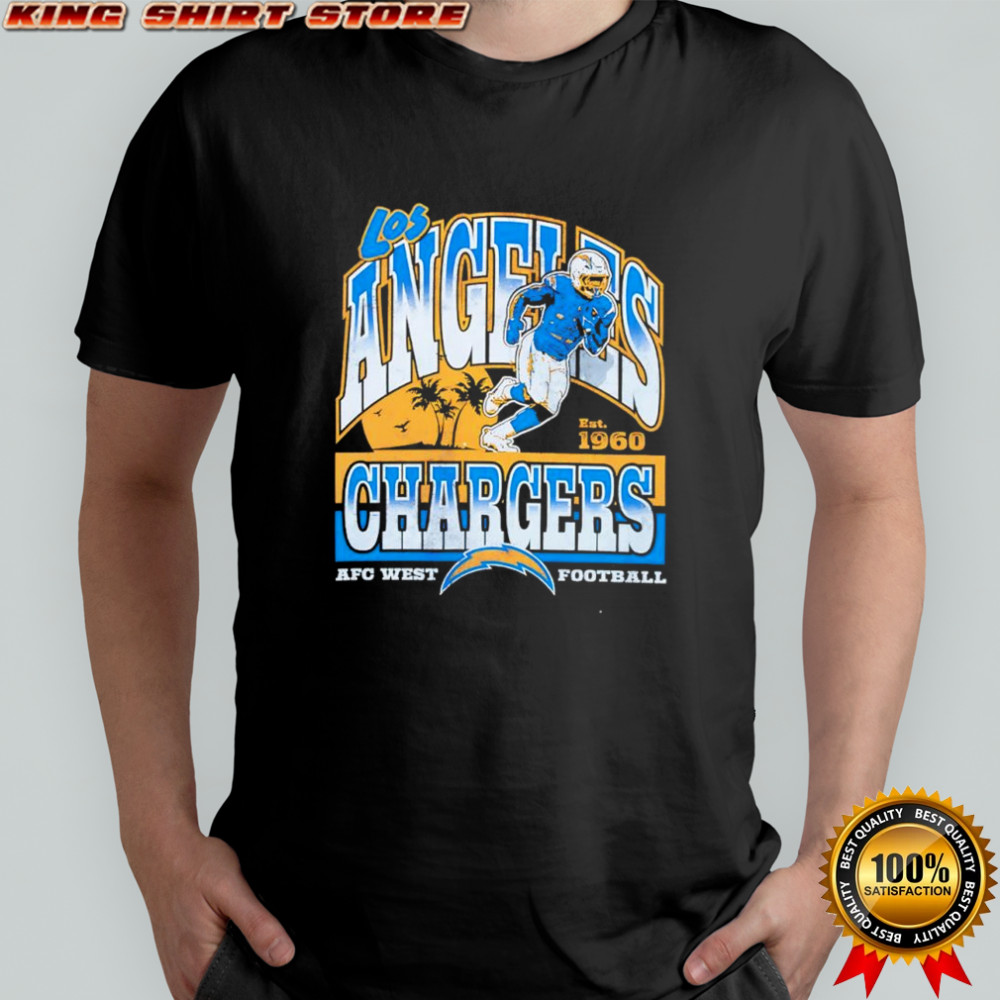 Los Angeles Chargers Est 1960 AFC West football player logo shirt
