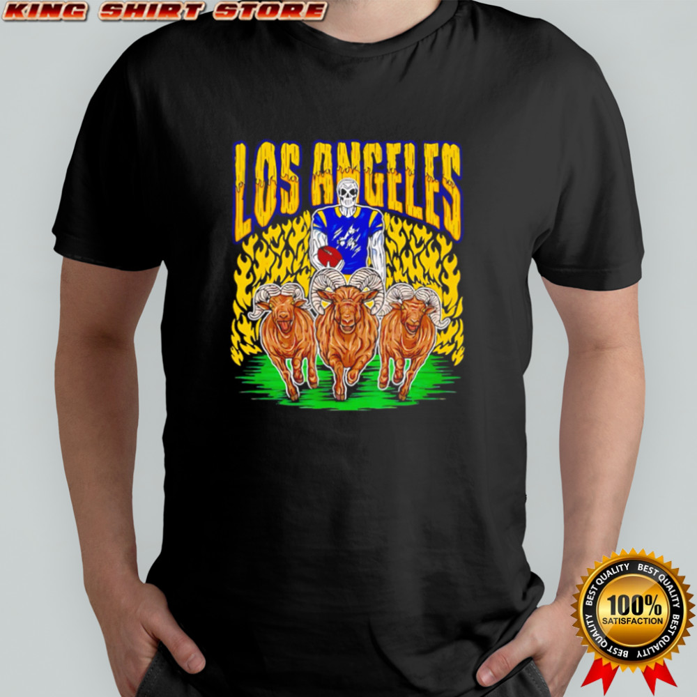 Los Angeles Rams Skeleton Player Leading Rams shirt