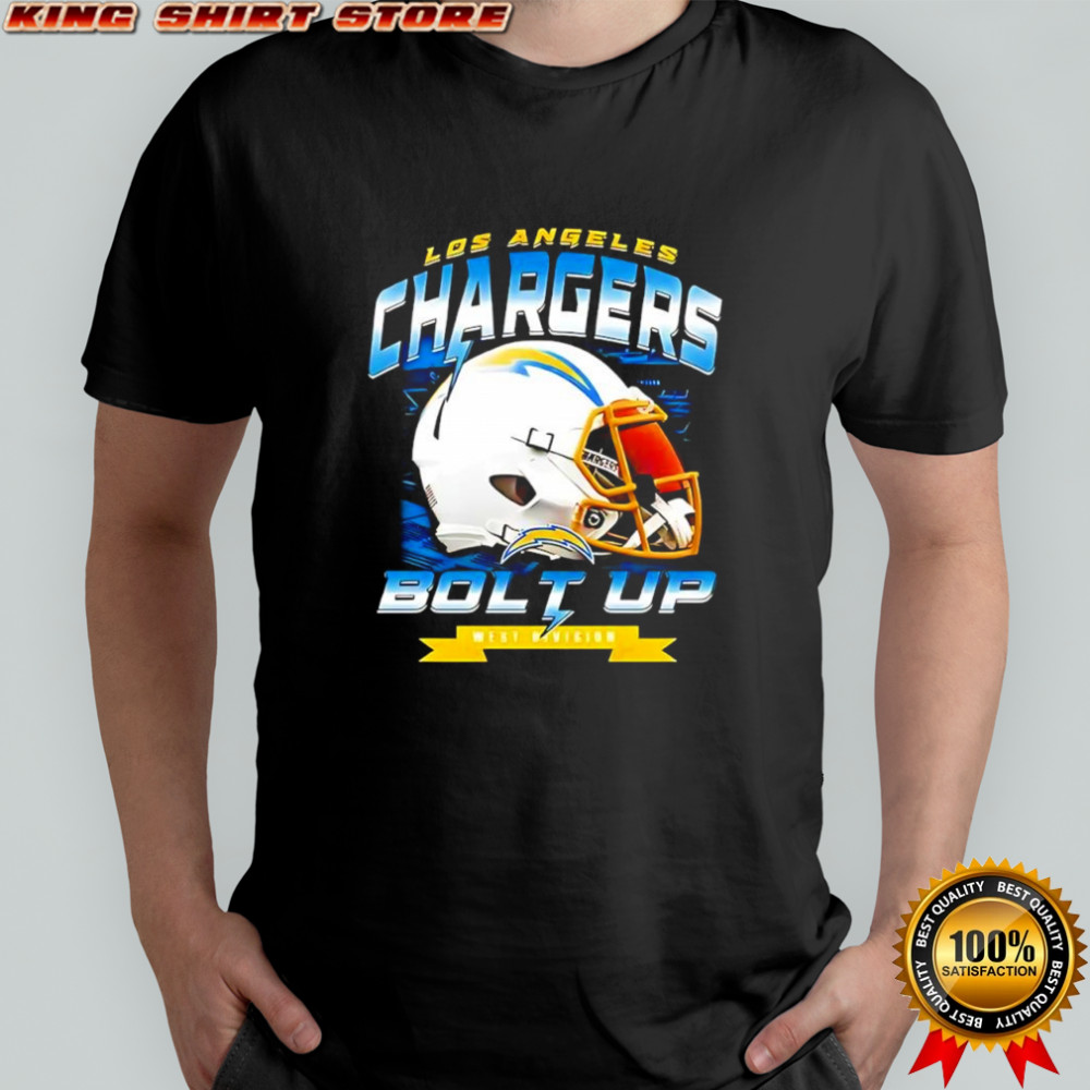 Los Angeless Chargers NFL bolt up helmet retro shirt