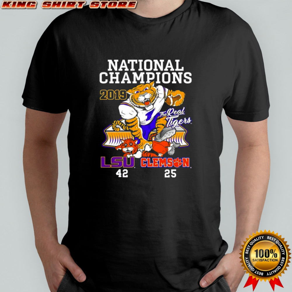 LSU vs Clemson 42-25 National Champions 2019 shirt
