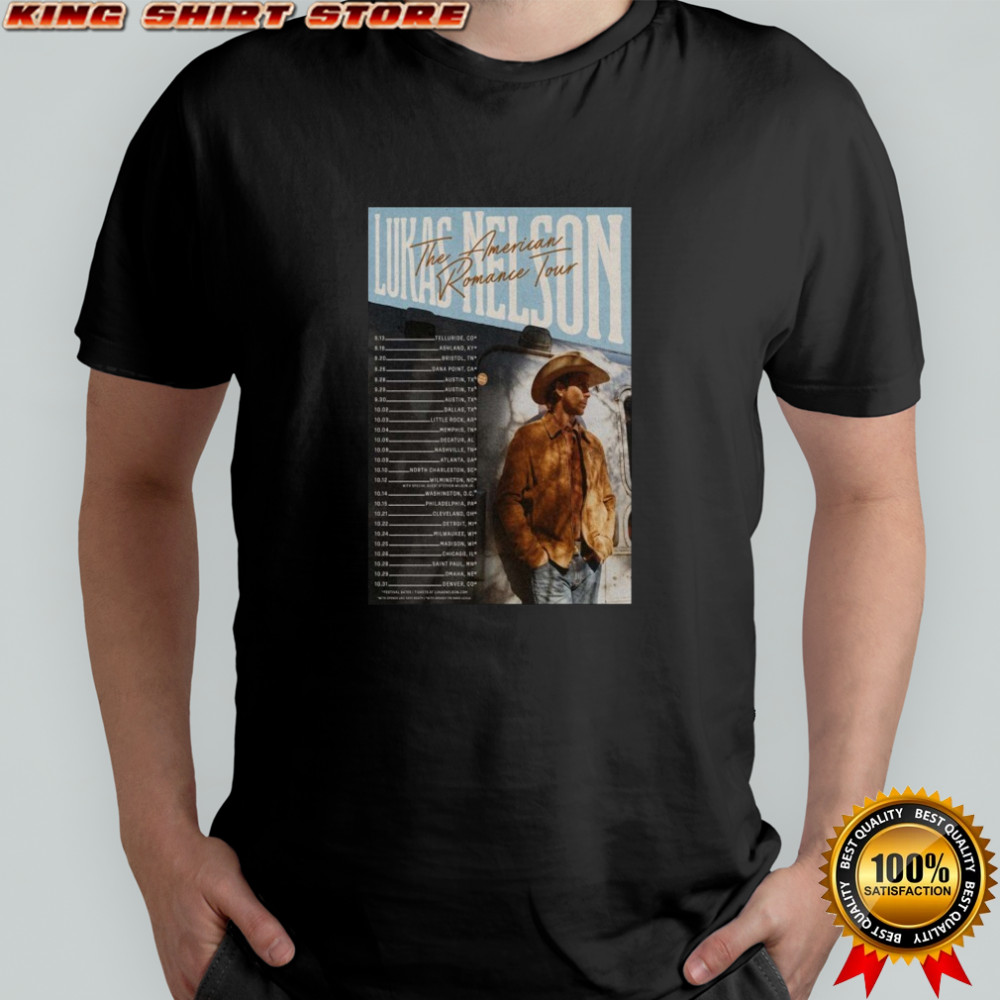 Lukas Nelson The American Romance Tour 2025 Dates T-Shirt