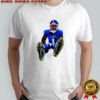 Malik Nabers New York Giants football leek signature shirt