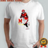 Malik Washington Superstar pose Maryland Football signature shirt