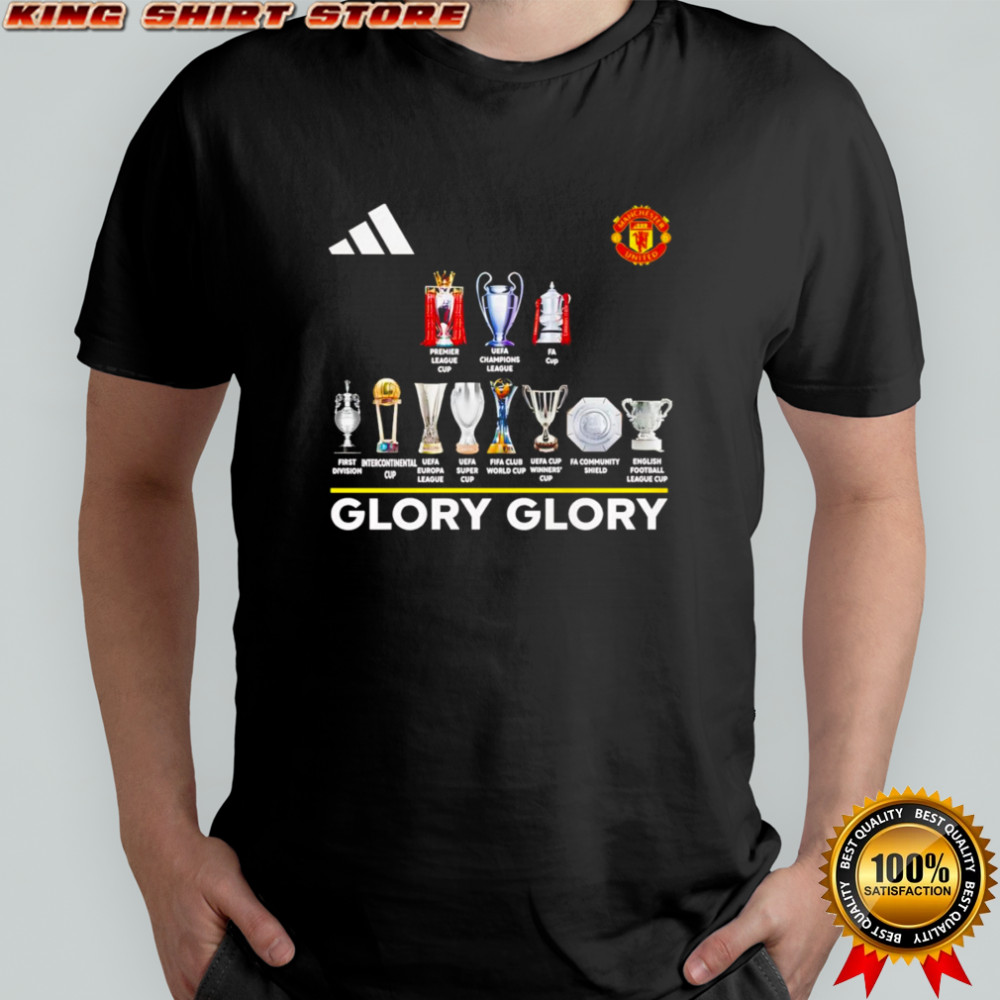 Manchester United glory glory trophies shirt