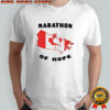 Marathon of hope Canada flag shirt